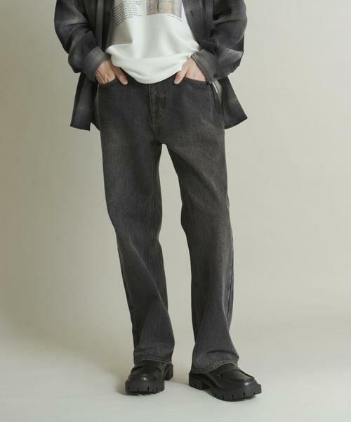 SENSE OF PLACE by URBAN RESEARCH / センスオブプレイス バイ アーバンリサーチ デニムパンツ | 『WEB限定』ハードウォッシュデニムワイドパンツ | 詳細13