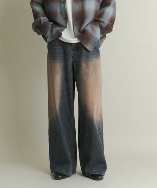 people sense ネイビーワイドジーンズ people sense ネイビーワイドジーンズ BOTTOMS – peoplesense