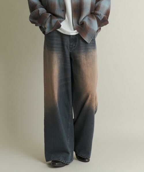 SENSE OF PLACE by URBAN RESEARCH / センスオブプレイス バイ アーバンリサーチ デニムパンツ | ヴィンテージライクデニムワイドパンツ | 詳細4