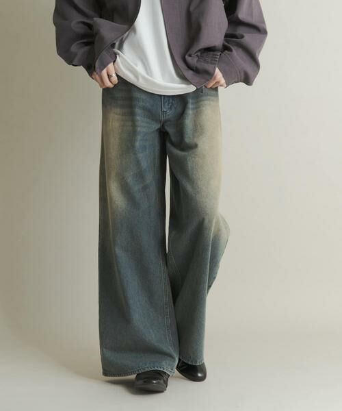 SENSE OF PLACE by URBAN RESEARCH / センスオブプレイス バイ アーバンリサーチ デニムパンツ | ヴィンテージライクデニムワイドパンツ | 詳細14