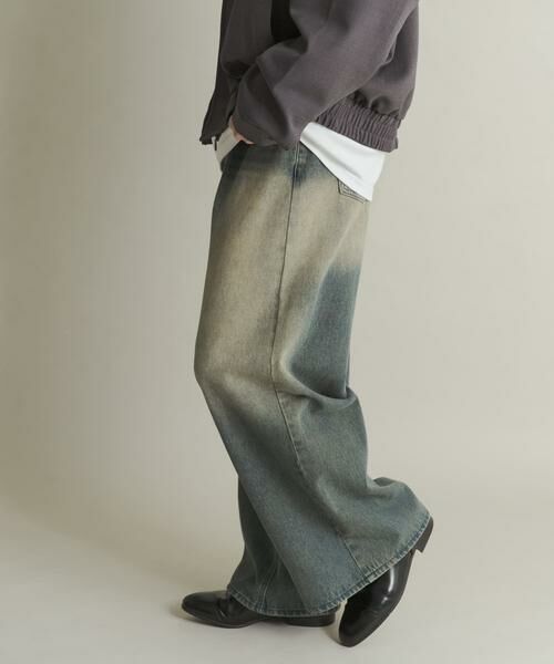 SENSE OF PLACE by URBAN RESEARCH / センスオブプレイス バイ アーバンリサーチ デニムパンツ | ヴィンテージライクデニムワイドパンツ | 詳細15