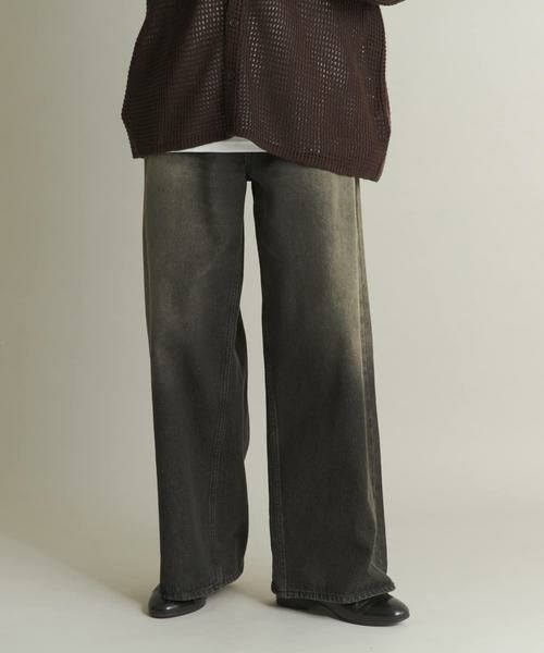 SENSE OF PLACE by URBAN RESEARCH / センスオブプレイス バイ アーバンリサーチ デニムパンツ | ヴィンテージライクデニムワイドパンツ | 詳細22
