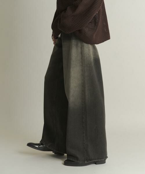SENSE OF PLACE by URBAN RESEARCH / センスオブプレイス バイ アーバンリサーチ デニムパンツ | ヴィンテージライクデニムワイドパンツ | 詳細23