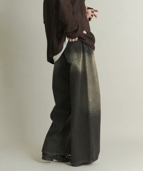 SENSE OF PLACE by URBAN RESEARCH / センスオブプレイス バイ アーバンリサーチ デニムパンツ | ヴィンテージライクデニムワイドパンツ | 詳細25