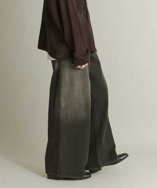 SENSE OF PLACE by URBAN RESEARCH / センスオブプレイス バイ アーバンリサーチ デニムパンツ | ヴィンテージライクデニムワイドパンツ | 詳細26