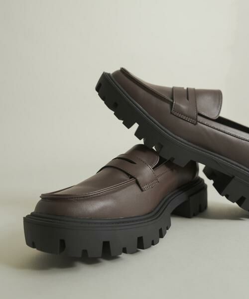 SENSE OF PLACE by URBAN RESEARCH / センスオブプレイス バイ アーバンリサーチ フラットシューズ | トラックソールコインローファー | 詳細1