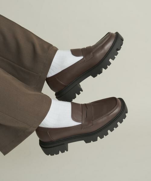 SENSE OF PLACE by URBAN RESEARCH / センスオブプレイス バイ アーバンリサーチ フラットシューズ | トラックソールコインローファー | 詳細3
