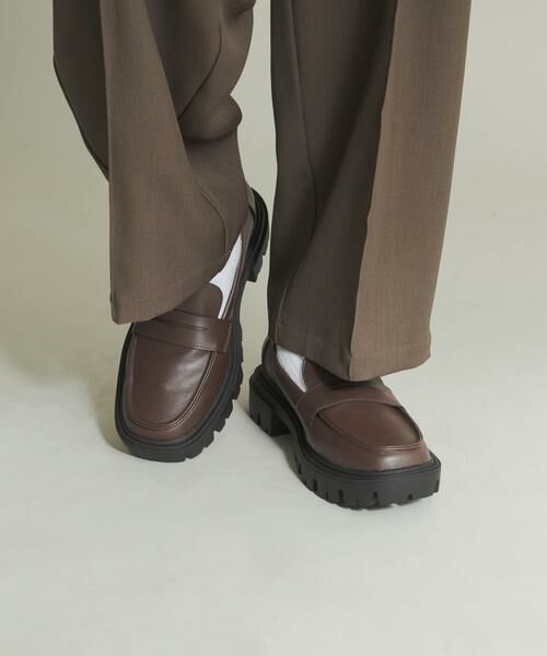 SENSE OF PLACE by URBAN RESEARCH / センスオブプレイス バイ アーバンリサーチ フラットシューズ | トラックソールコインローファー | 詳細4