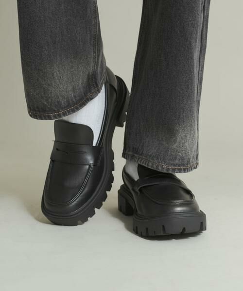 SENSE OF PLACE by URBAN RESEARCH / センスオブプレイス バイ アーバンリサーチ フラットシューズ | トラックソールコインローファー | 詳細14