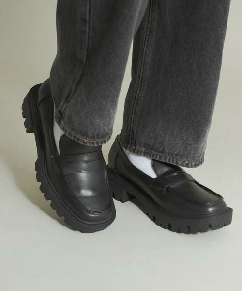 SENSE OF PLACE by URBAN RESEARCH / センスオブプレイス バイ アーバンリサーチ フラットシューズ | トラックソールコインローファー | 詳細15