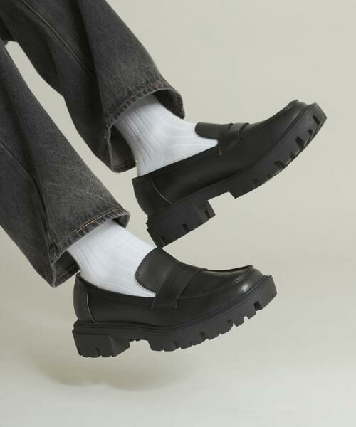 SENSE OF PLACE by URBAN RESEARCH / センスオブプレイス バイ アーバンリサーチ フラットシューズ | トラックソールコインローファー | 詳細16