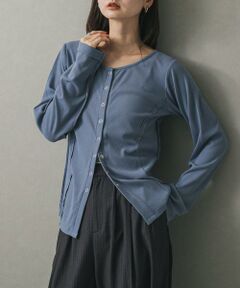 SENSE OF PLACE by URBAN RESEARCH / センスオブプレイス バイ アーバンリサーチ カーディガン・ボレロ | パネルリブカットカーディガン