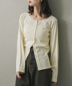 SENSE OF PLACE by URBAN RESEARCH / センスオブプレイス バイ アーバンリサーチ カーディガン・ボレロ | パネルリブカットカーディガン