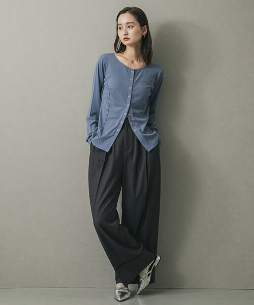 SENSE OF PLACE by URBAN RESEARCH / センスオブプレイス バイ アーバンリサーチ カーディガン・ボレロ | パネルリブカットカーディガン | 詳細5