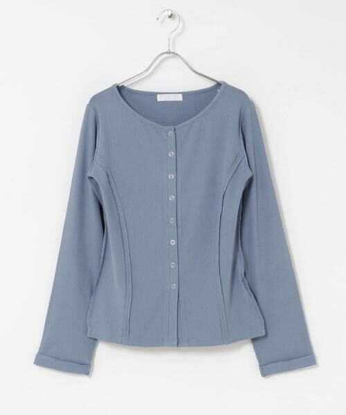 SENSE OF PLACE by URBAN RESEARCH / センスオブプレイス バイ アーバンリサーチ カーディガン・ボレロ | パネルリブカットカーディガン | 詳細8