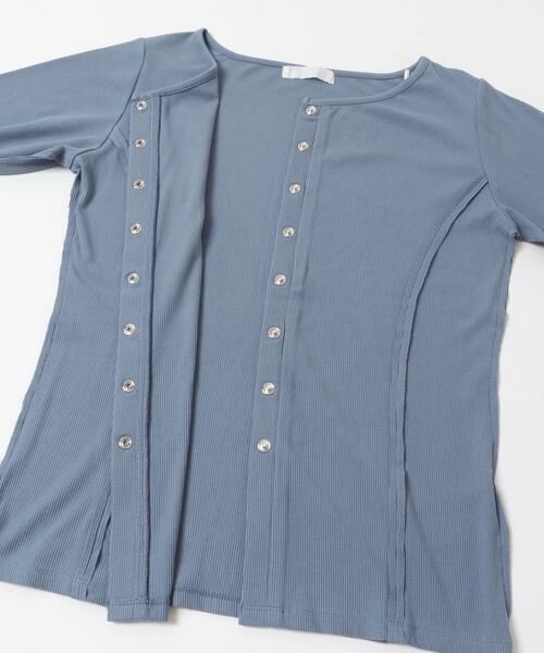 SENSE OF PLACE by URBAN RESEARCH / センスオブプレイス バイ アーバンリサーチ カーディガン・ボレロ | パネルリブカットカーディガン | 詳細9