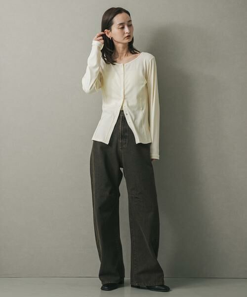 SENSE OF PLACE by URBAN RESEARCH / センスオブプレイス バイ アーバンリサーチ カーディガン・ボレロ | パネルリブカットカーディガン | 詳細18