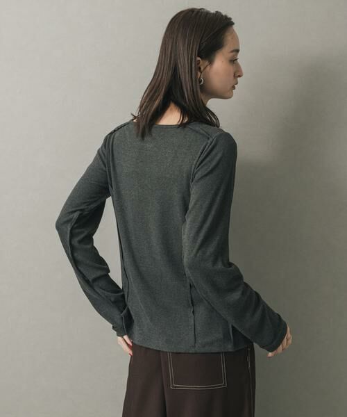 SENSE OF PLACE by URBAN RESEARCH / センスオブプレイス バイ アーバンリサーチ カーディガン・ボレロ | パネルリブカットカーディガン | 詳細25