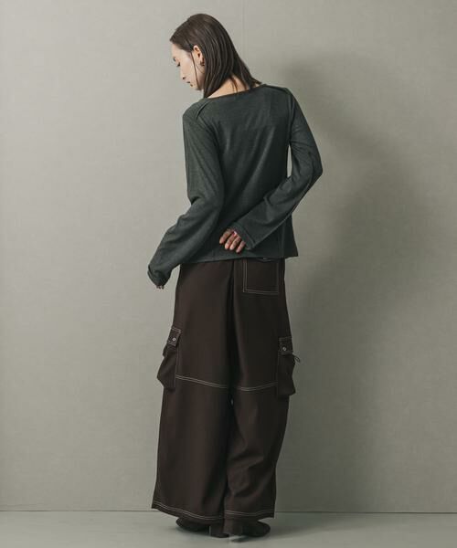 SENSE OF PLACE by URBAN RESEARCH / センスオブプレイス バイ アーバンリサーチ カーディガン・ボレロ | パネルリブカットカーディガン | 詳細29