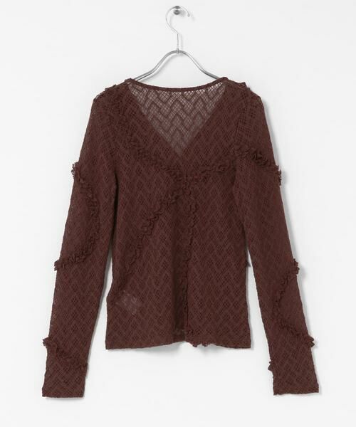 SENSE OF PLACE by URBAN RESEARCH / センスオブプレイス バイ アーバンリサーチ カーディガン・ボレロ | フロントボタンレースカーディガン | 詳細10