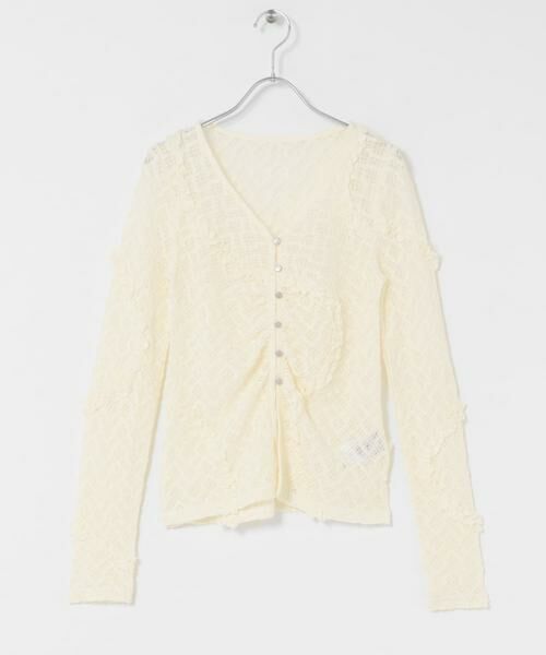 SENSE OF PLACE by URBAN RESEARCH / センスオブプレイス バイ アーバンリサーチ カーディガン・ボレロ | フロントボタンレースカーディガン | 詳細23