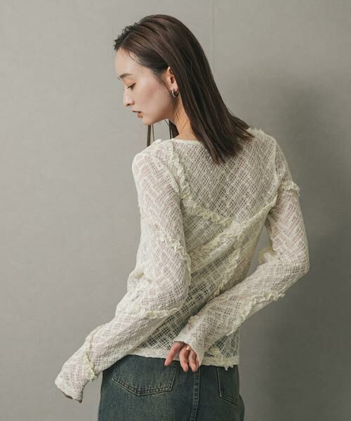 SENSE OF PLACE by URBAN RESEARCH / センスオブプレイス バイ アーバンリサーチ カーディガン・ボレロ | フロントボタンレースカーディガン | 詳細16