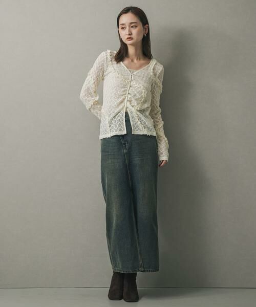 SENSE OF PLACE by URBAN RESEARCH / センスオブプレイス バイ アーバンリサーチ カーディガン・ボレロ | フロントボタンレースカーディガン | 詳細17