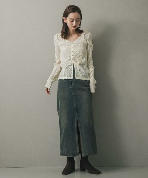 SENSE OF PLACE by URBAN RESEARCH / センスオブプレイス バイ アーバンリサーチ カーディガン・ボレロ | フロントボタンレースカーディガン | 詳細18