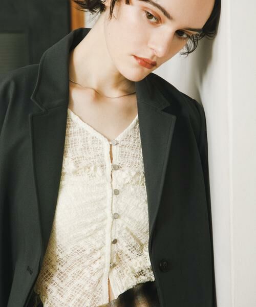 SENSE OF PLACE by URBAN RESEARCH / センスオブプレイス バイ アーバンリサーチ カーディガン・ボレロ | フロントボタンレースカーディガン | 詳細21