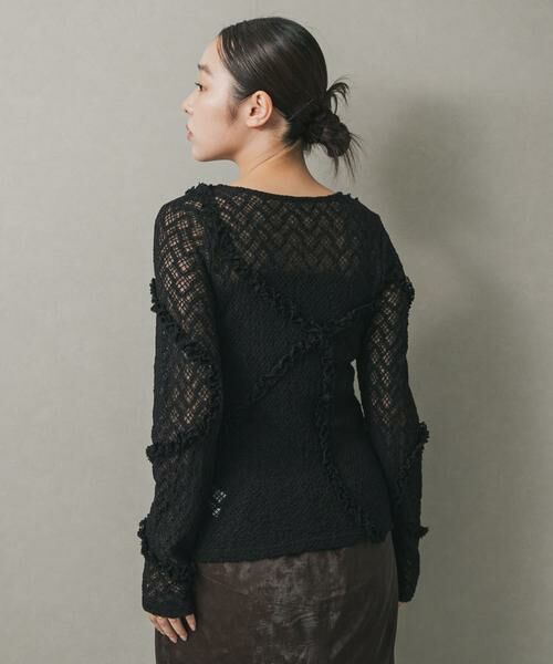 SENSE OF PLACE by URBAN RESEARCH / センスオブプレイス バイ アーバンリサーチ カーディガン・ボレロ | フロントボタンレースカーディガン | 詳細28