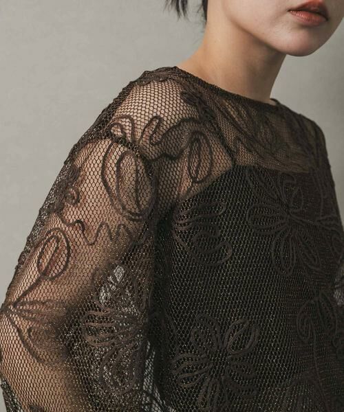 SENSE OF PLACE by URBAN RESEARCH / センスオブプレイス バイ アーバンリサーチ Tシャツ | コードシシュウメッシュトップ | 詳細1