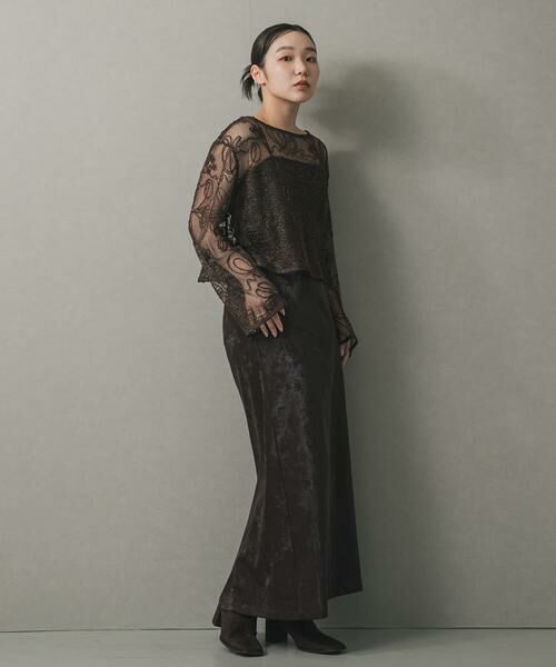 SENSE OF PLACE by URBAN RESEARCH / センスオブプレイス バイ アーバンリサーチ Tシャツ | コードシシュウメッシュトップ | 詳細6