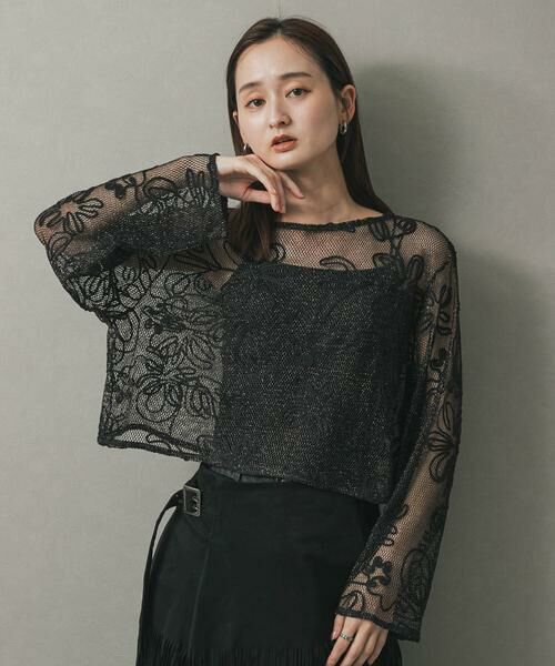 SENSE OF PLACE by URBAN RESEARCH / センスオブプレイス バイ アーバンリサーチ Tシャツ | コードシシュウメッシュトップ | 詳細23