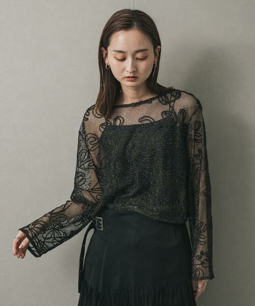 SENSE OF PLACE by URBAN RESEARCH / センスオブプレイス バイ アーバンリサーチ Tシャツ | コードシシュウメッシュトップ | 詳細24