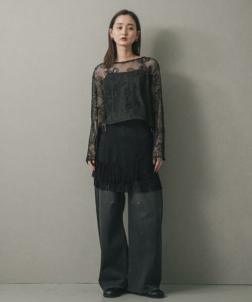 SENSE OF PLACE by URBAN RESEARCH / センスオブプレイス バイ アーバンリサーチ Tシャツ | コードシシュウメッシュトップ | 詳細28