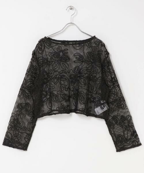 SENSE OF PLACE by URBAN RESEARCH / センスオブプレイス バイ アーバンリサーチ Tシャツ | コードシシュウメッシュトップ | 詳細30