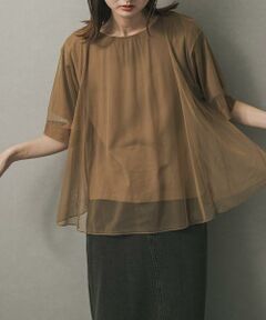 SENSE OF PLACE by URBAN RESEARCH / センスオブプレイス バイ アーバンリサーチ Tシャツ | チュールレイヤードカットトップ