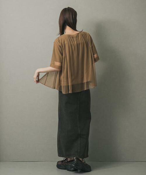 SENSE OF PLACE by URBAN RESEARCH / センスオブプレイス バイ アーバンリサーチ Tシャツ | チュールレイヤードカットトップ | 詳細6