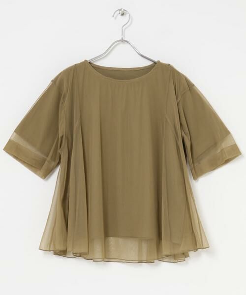 SENSE OF PLACE by URBAN RESEARCH / センスオブプレイス バイ アーバンリサーチ Tシャツ | チュールレイヤードカットトップ | 詳細8