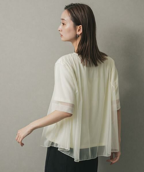 SENSE OF PLACE by URBAN RESEARCH / センスオブプレイス バイ アーバンリサーチ Tシャツ | チュールレイヤードカットトップ | 詳細17