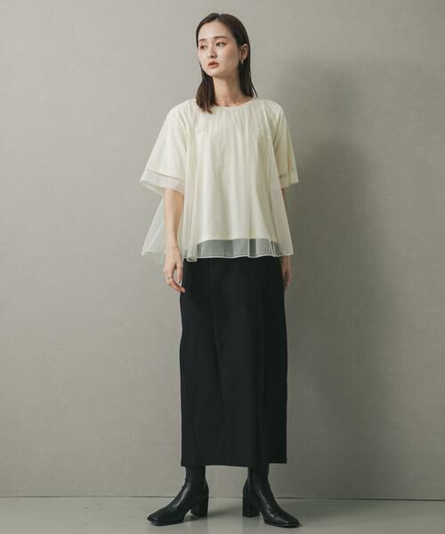 SENSE OF PLACE by URBAN RESEARCH / センスオブプレイス バイ アーバンリサーチ Tシャツ | チュールレイヤードカットトップ | 詳細19