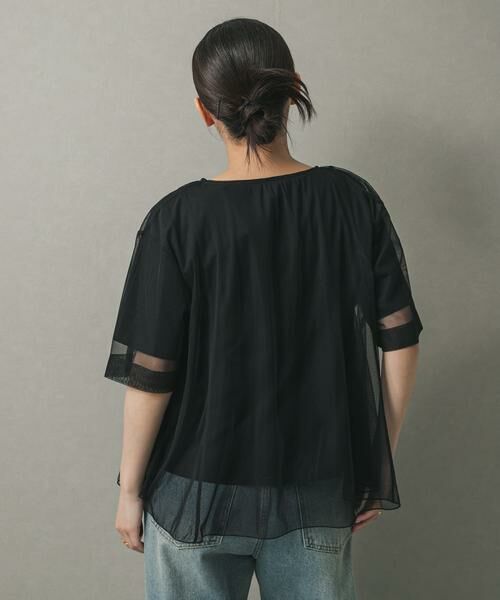 SENSE OF PLACE by URBAN RESEARCH / センスオブプレイス バイ アーバンリサーチ Tシャツ | チュールレイヤードカットトップ | 詳細27