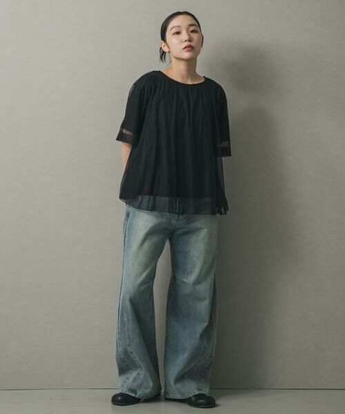 SENSE OF PLACE by URBAN RESEARCH / センスオブプレイス バイ アーバンリサーチ Tシャツ | チュールレイヤードカットトップ | 詳細28