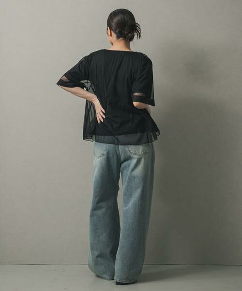 SENSE OF PLACE by URBAN RESEARCH / センスオブプレイス バイ アーバンリサーチ Tシャツ | チュールレイヤードカットトップ | 詳細29