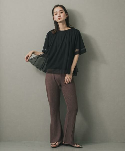 SENSE OF PLACE by URBAN RESEARCH / センスオブプレイス バイ アーバンリサーチ Tシャツ | チュールレイヤードカットトップ | 詳細30