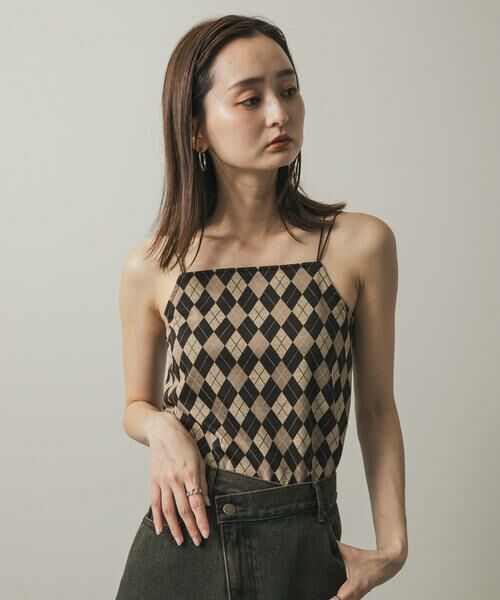 SENSE OF PLACE by URBAN RESEARCH / センスオブプレイス バイ アーバンリサーチ キャミソール・チューブトップ | パターンダブルストラップキャミ | 詳細1