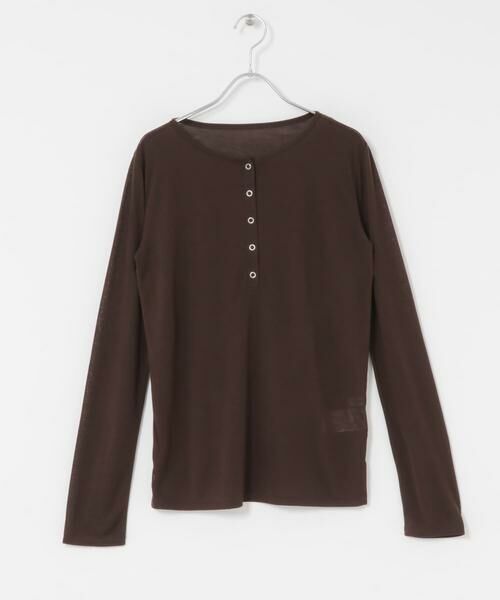 SENSE OF PLACE by URBAN RESEARCH / センスオブプレイス バイ アーバンリサーチ Tシャツ | ヘンリーネックプレーンカットトップ | 詳細8