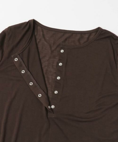 SENSE OF PLACE by URBAN RESEARCH / センスオブプレイス バイ アーバンリサーチ Tシャツ | ヘンリーネックプレーンカットトップ | 詳細9