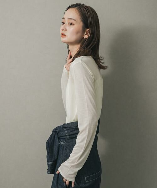 SENSE OF PLACE by URBAN RESEARCH / センスオブプレイス バイ アーバンリサーチ Tシャツ | ヘンリーネックプレーンカットトップ | 詳細26