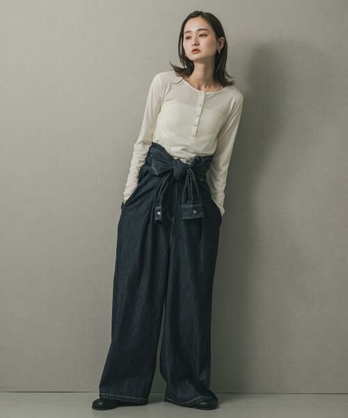 SENSE OF PLACE by URBAN RESEARCH / センスオブプレイス バイ アーバンリサーチ Tシャツ | ヘンリーネックプレーンカットトップ | 詳細28